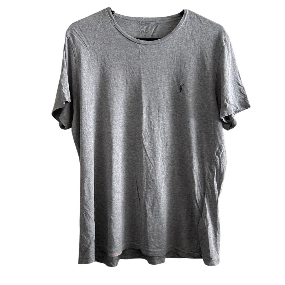 ⭐ ALLSAINTS Tonic Crew Neck Short Sleeve Cotton Rmbroidered Ramskull T-shirt XL
